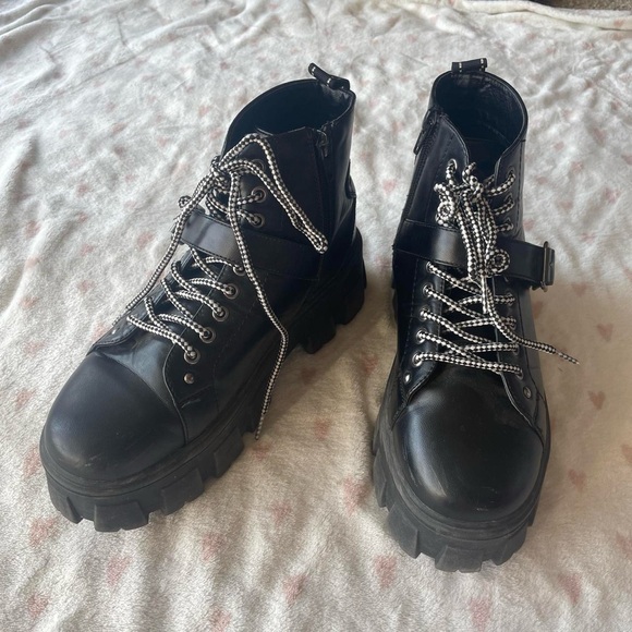 Forever 21 Shoes - Black Platform Boots